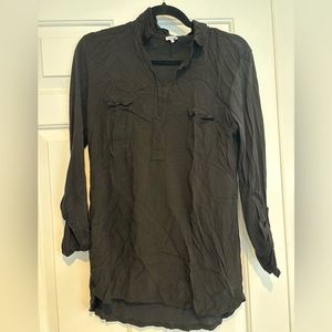 XL Black Splendid Top with Pockets